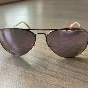 Women's Polarized Aviators: Lenses:  Violet Mirror  +  Frame:  Bronze-Copper